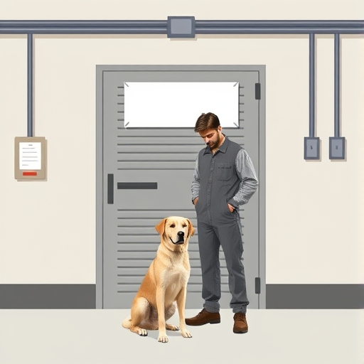 El perro y el día de cierre en la fábrica