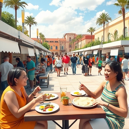 Sabores que unen en la plaza del pueblo