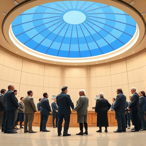 Encuentro bajo la cúpula azul