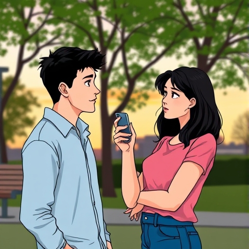 黄昏公园的秘密电话