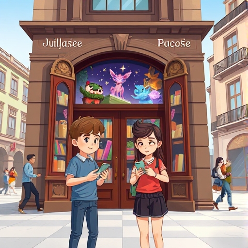 La librería encantada en la plaza central