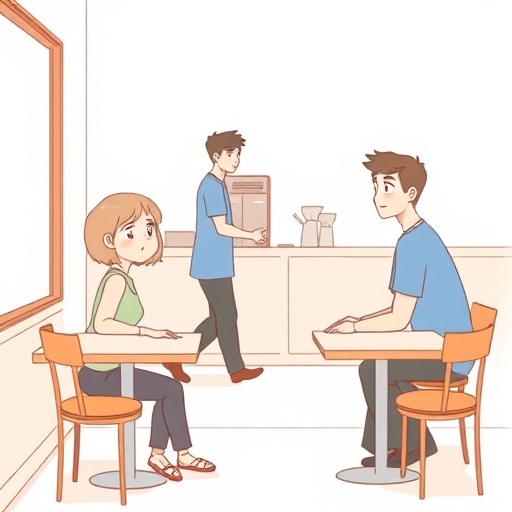 Confusión en la cafetería del barrio