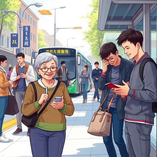 Pantallas en la parada del autobús