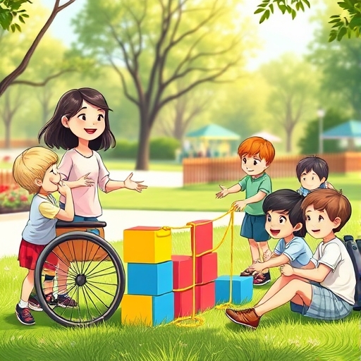 El juego en el parque