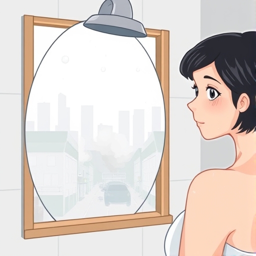 El reflejo en el cristal empañado