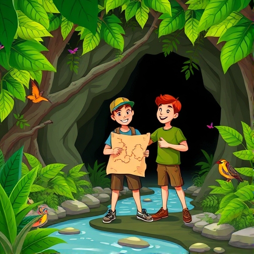 El tesoro bajo la cueva de la selva