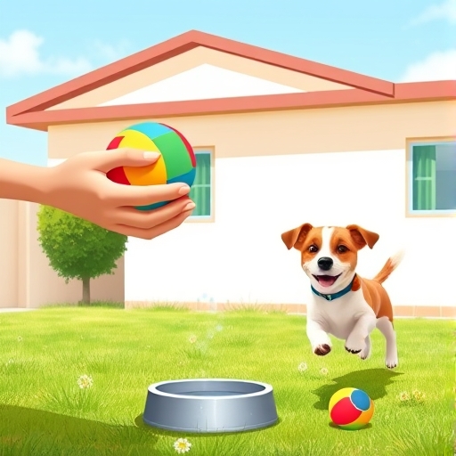 El cuidador de mascotas en la vecindad