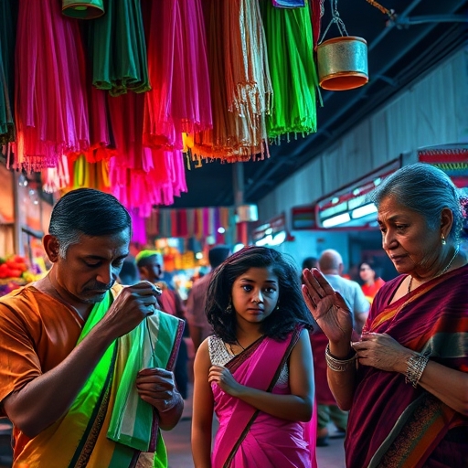 Threads of Tradition in the Neon Bazaar