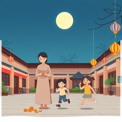 Neighbors and the Moon Festival