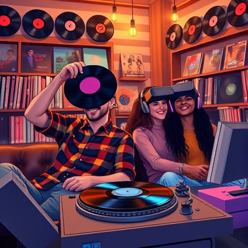 When Virtual Reality Meets Vinyl Records