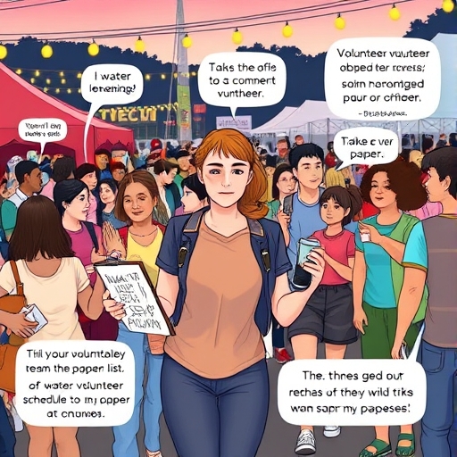 Behind the Scenes at the Festival Booth