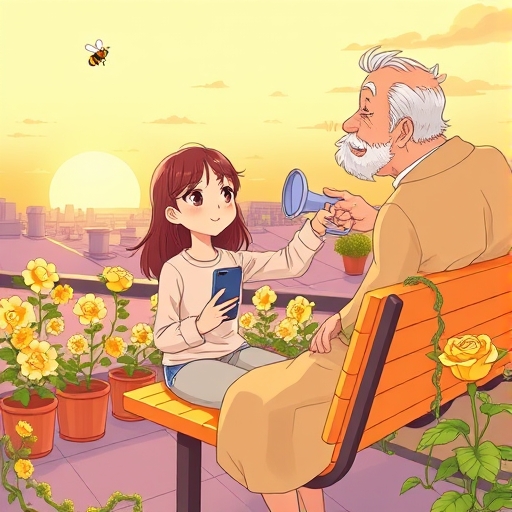 Sunset at the Rooftop Garden