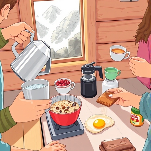 Morning Fuel at the Mountain Hut