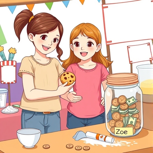 Selling Treats at the School Festival