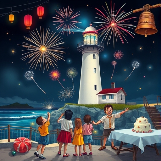 Midnight Fireworks and Local Legends