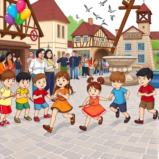 Kid’s Relay in Village Square