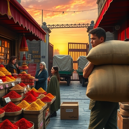 Shadows Behind the Spice Stalls