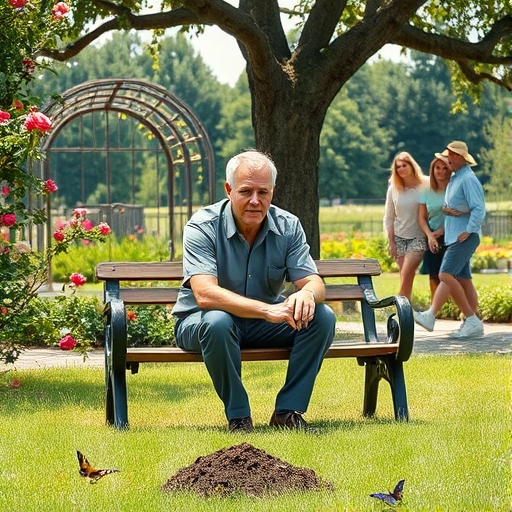 An Empty Bench at the Botanical Gardens