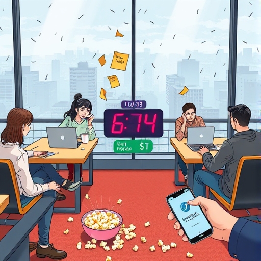 Deadline Duel at the Rooftop Office