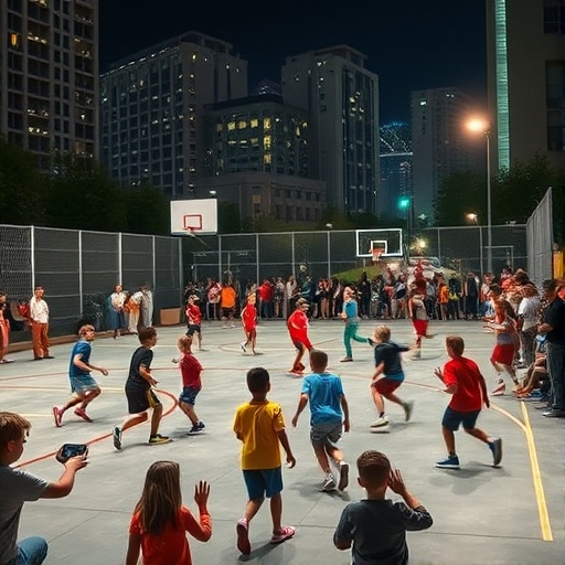 Night Game Under the City Lights
