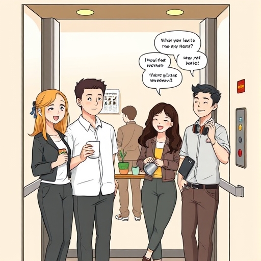 Coffee Break Confessions in the Elevator