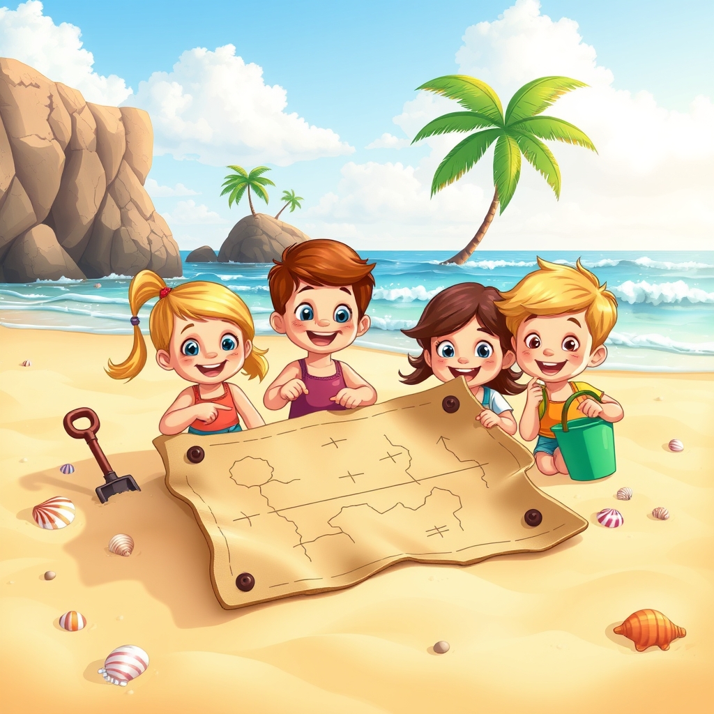 해변의 보물찾기