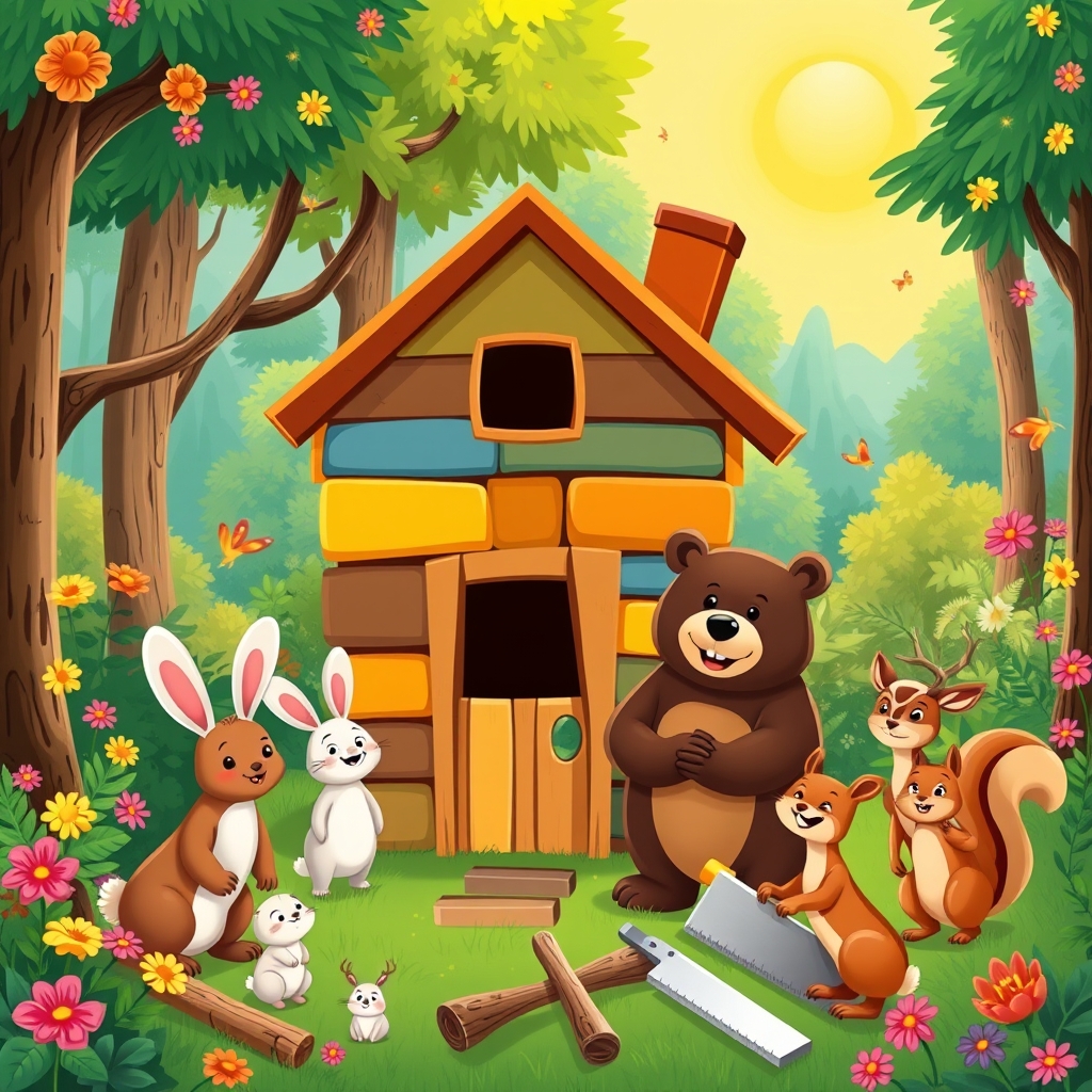 곰과 네모난 집