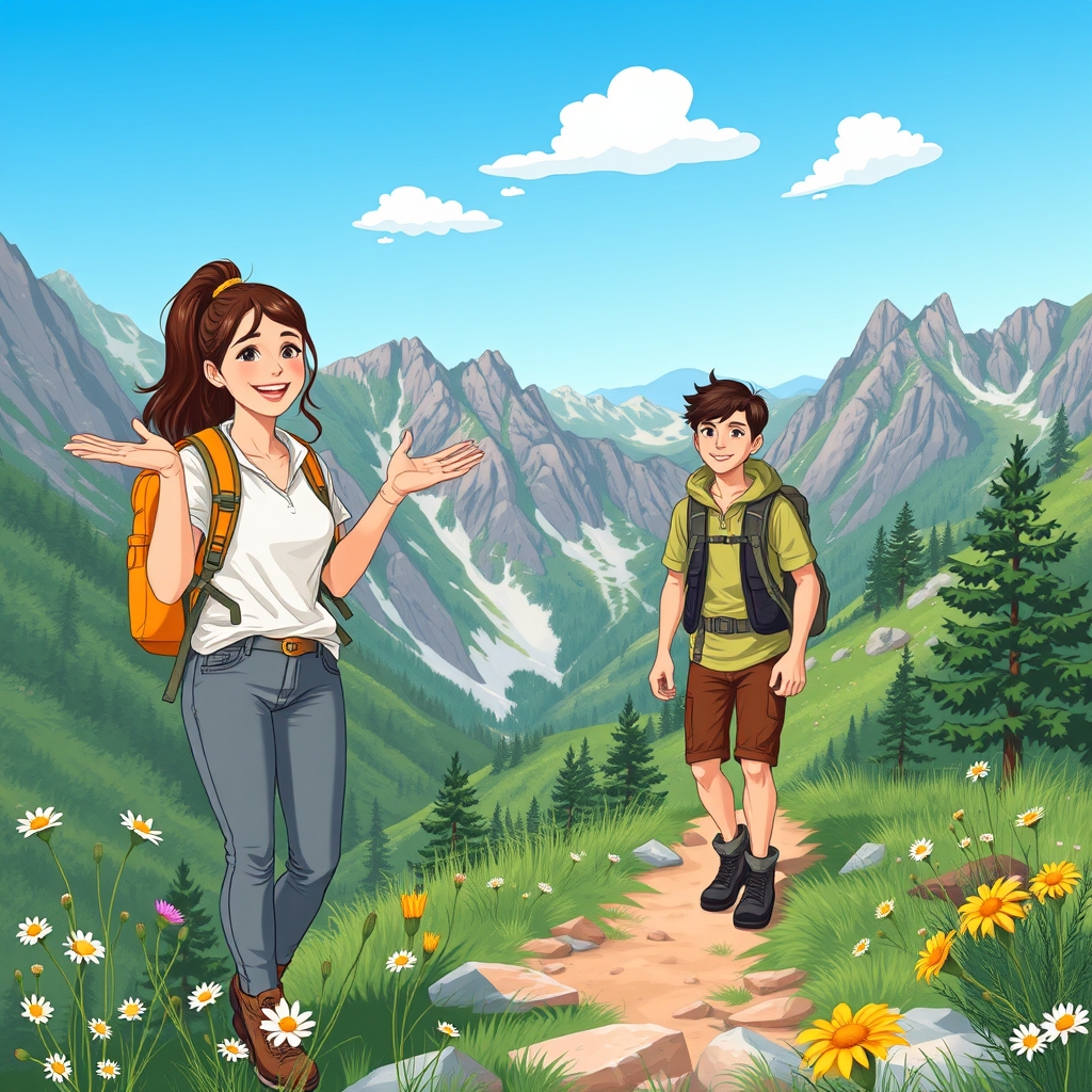 हाइकिंग पर प्यार