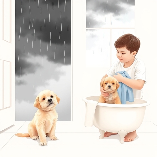 Puppy and Rain