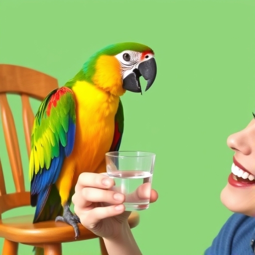 A Thirsty Parrot