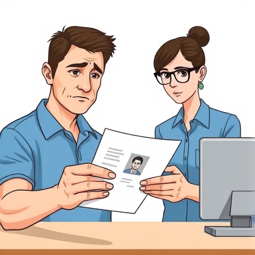 At the passport office