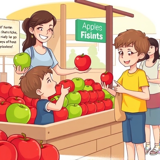 Selling Fruit at Market