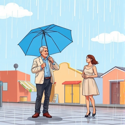 Rain and Umbrella