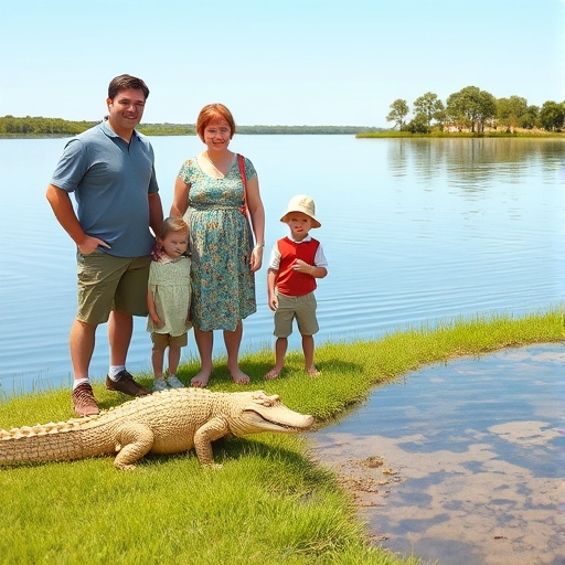 Crocodile at the Lake