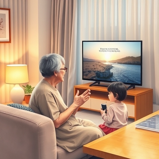 자막으로 이어진 세대 대화