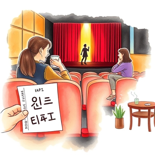 낙서된 티켓과 좌석 교환