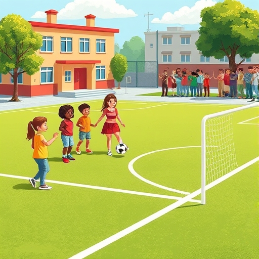 גול אימון במגרש בית הספר