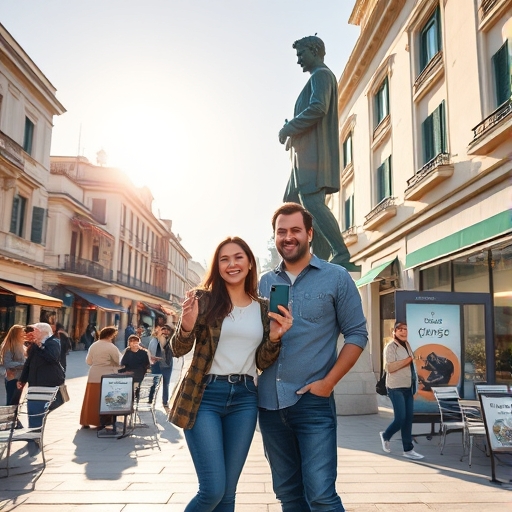 הפסל על המדרכה