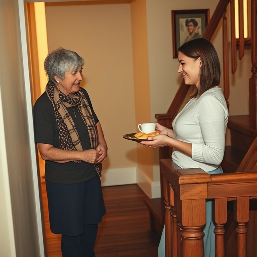 ביקור אצל הדיירת החדשה בקומה