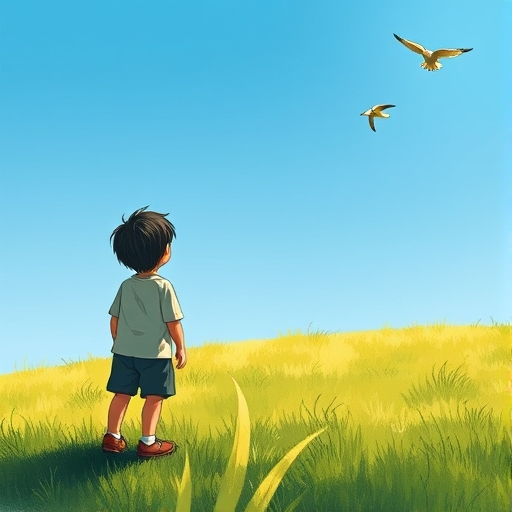 鸟飞过天空