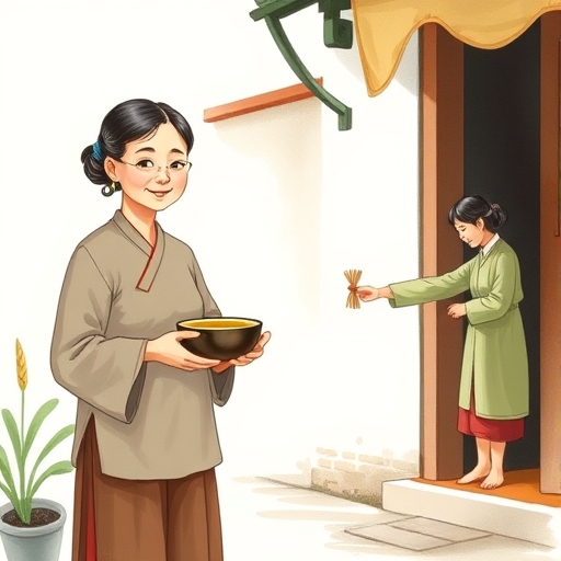 向邻居借面条