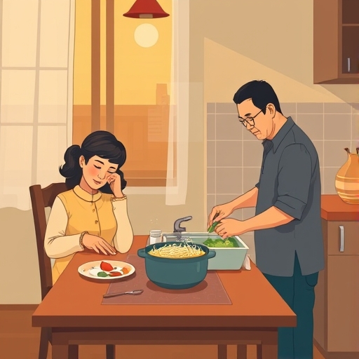父亲和妻子