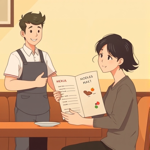 饭店的菜单