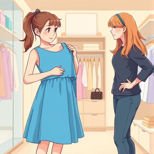 La tienda y la amiga