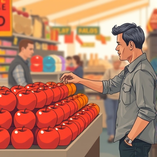El mercado y la fruta