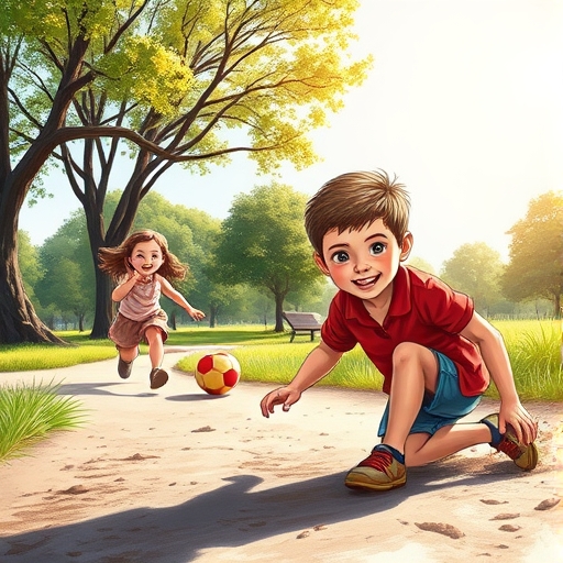 El juego en el parque