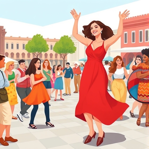 El baile en la plaza