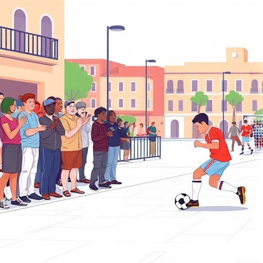 El partido en la plaza