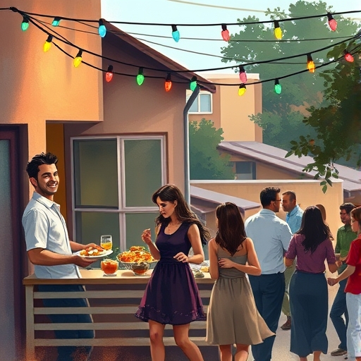 La fiesta en el balcón