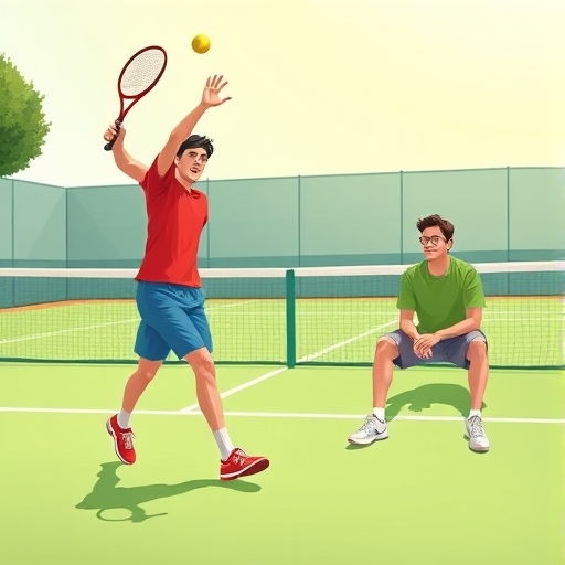 El partido de tenis